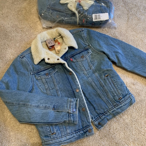 Levi Strauss original trucker jacket Sherpa lined - Picture 2 of 6